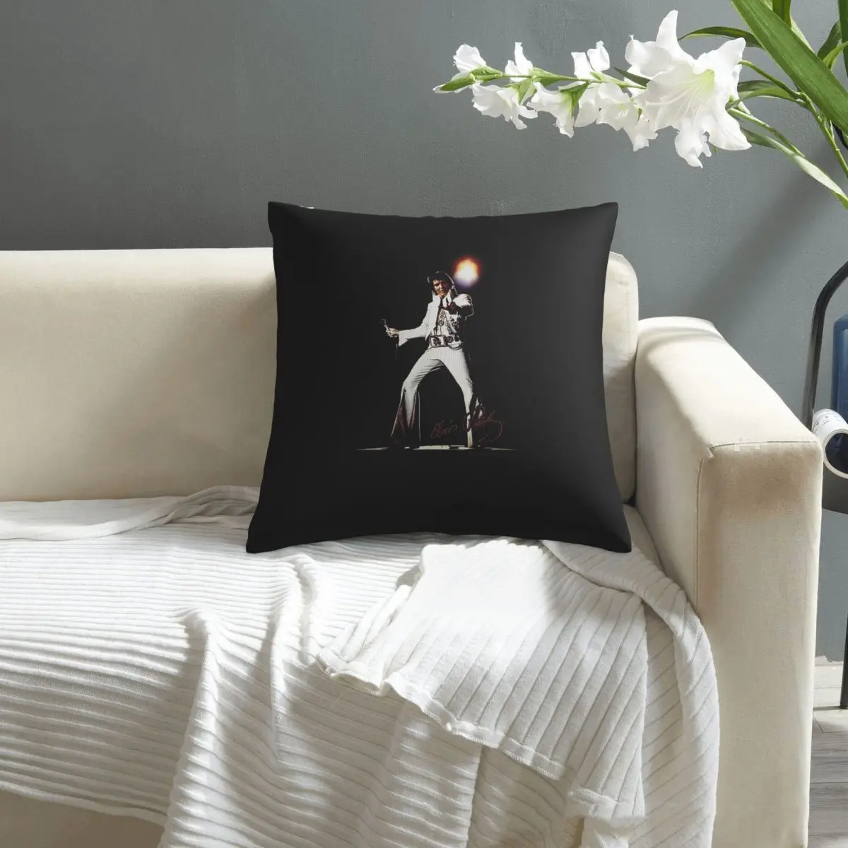

Elvis Presley pillowcase printed cushion cover sofa waist pillow pillow cover