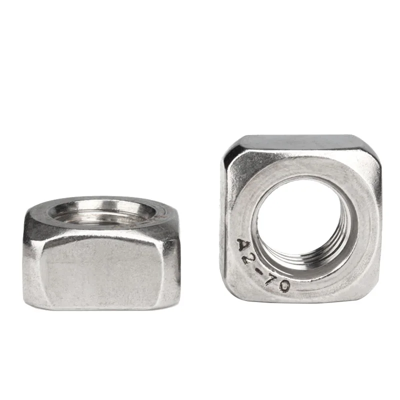 

304 Stainless Steel Metric Thread Square Nut Fastener M3 M4 M5 M6 M8 M10 M12