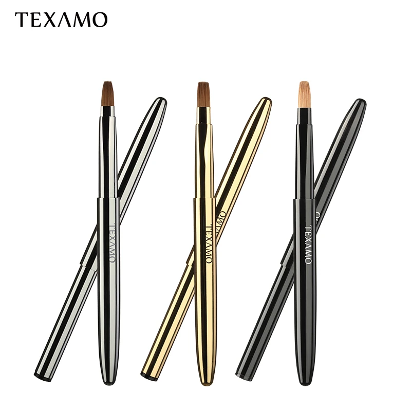 Texamo женская кисть для губ телескопическая портативые Кисточки макияжа