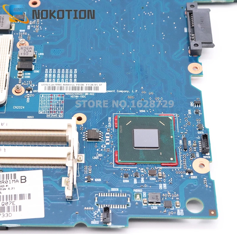 NOKOTION 651358-001 Материнская плата ноутбука для hp Elitebook 2560p основная плата QM67 DDR3 полностью протестирована