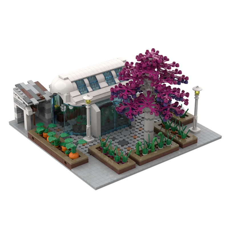 

MOC Modular City Garden Simulation Street View 1168pcs Building Blocks Diy Bricks Educational Christmas Gift For Children Kid