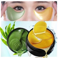 60pcs green seaweed gold eye mask patches remove dark circles moisturize eye mask crystal collagen gel mask eye skin care tslm2