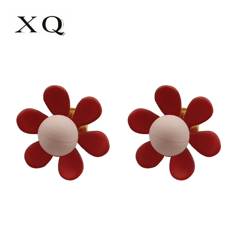 Серьги XQ в форме цветка вишни Цинковый цвет модные женские украшения для