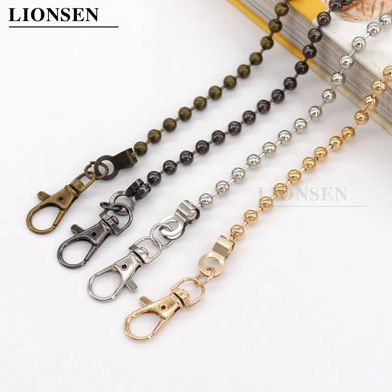 Сменная цепь-шарик Lionsen 120 см/50 см с металлической застежкой цепочка для сумочки
