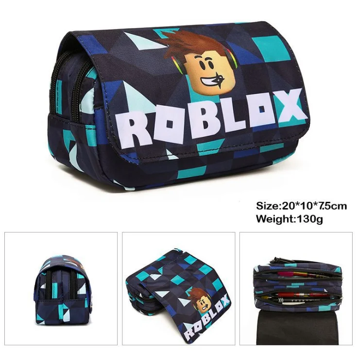

children Robloxing Pencil Case Kids Cartoon Zipper Stationery Bag Boys Girls Gift Students Anime Pencil Box school supplies