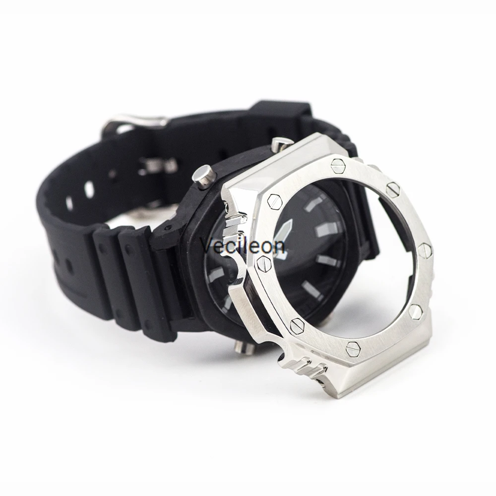 

GA2100 Watchband Bezel/Case For GA-2100 316L Stainless Steel Metal Strap Steel Belt With Tools For Man/Women Watch band GA2100