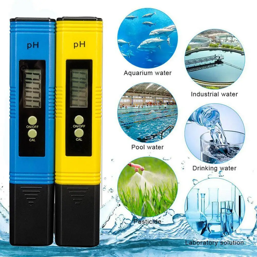 

PH Meter 0.01 PH High Precision Water Quality Tester Suitable PH 0-14 with Range, Measurement For Aquarium, Swimming Pool L5M1