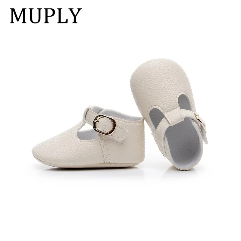 2022 new Arrival Newborn baby shoes PU Leather baby girl shoes soft sole first walker Princess Shoes for 0-18M