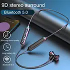Магнитная Bluetooth-гарнитура BT95 в стиле шеи, беспроводная Спортивная гарнитура с подвесной шеей, Bluetooth 5,0, Внутриканальные наушники для бега