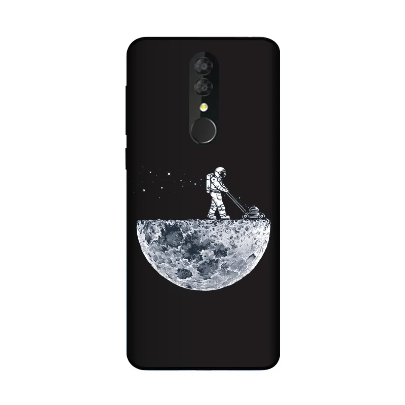 Мягкий силиконовый чехол QAQsam для Alcatel 3 2019 с рисунком 3L телефона матовым цветочным