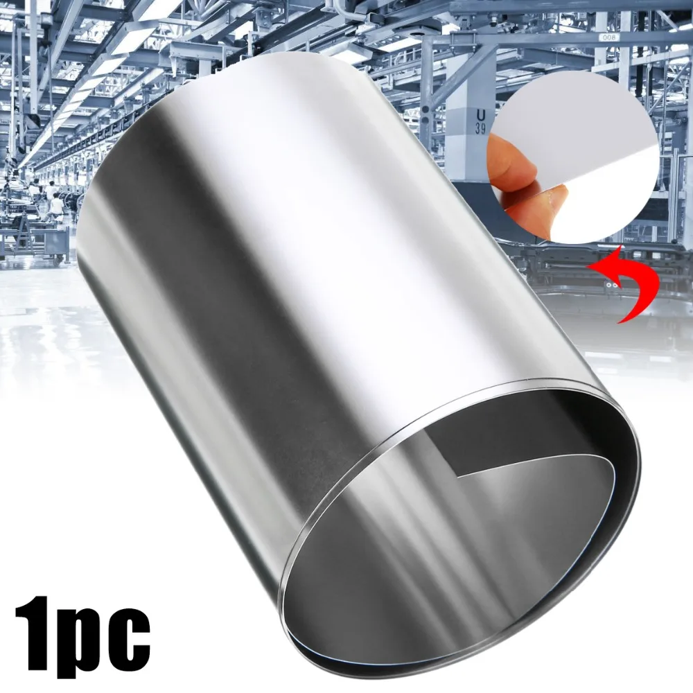 1pc 0.2mm Thickness 304 Stainless Steel Fine Plate Sheet Foil 100mm x 1m Silver For Hardware Parts