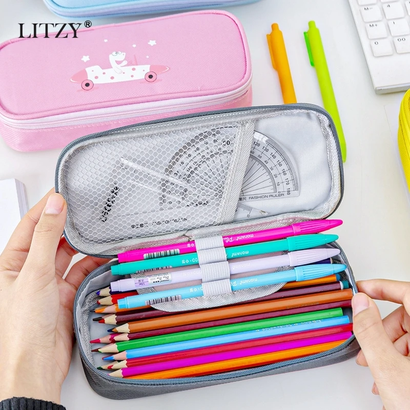 Чехол карандаш Kawaii с единорогом изображением животных кролика Дельфина чехол