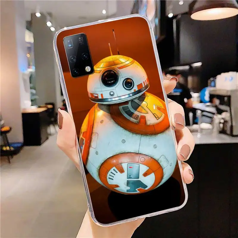 

BB8 BB 8 Robot R2D2 Phone Case for Samsung Galaxy S20 S10 Plus A21S A51 A71 Clear Cover Note 20 Ultra Lite Fundas Coque