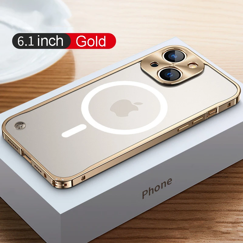Противоударный алюминиевый металлический защитный чехол для Iphone 14max 11 12 13 Pro Max Mini