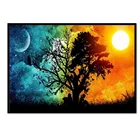 5D алмазная живопись, полное алмазное дерево и спортивный автомобиль, круглая Алмазная мозаика, узор, украшение для дома сделай сам