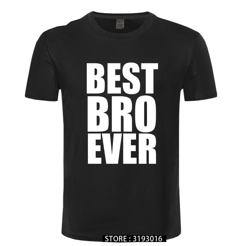 Новинка футболка Best Bro Brother Ever Футболка большой маленький подарок забавная крутая