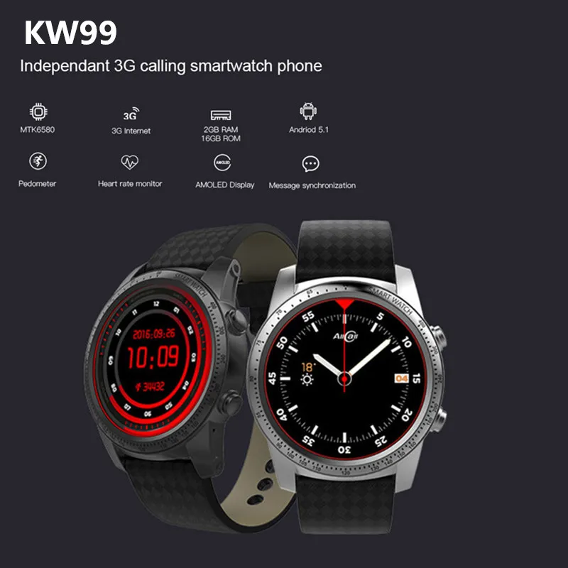 KW99 Bluetooth SmartWatch Android телефон 2 Гб 16 WiFi gps Смарт часы для мужчин samsung gear S3 HUAWEI GT