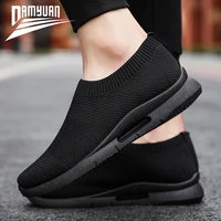 damyuan men light running shoes jogging shoes breathable man sneakers slip on loafer shoe mens casual shoes size 46 2020