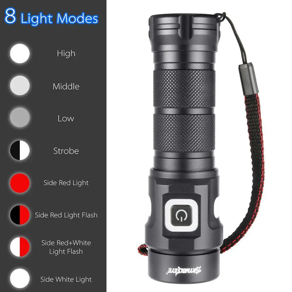 

8 Modes 1500LM USB Rechargable COB LED Flashlight Outdoor Working Night Light