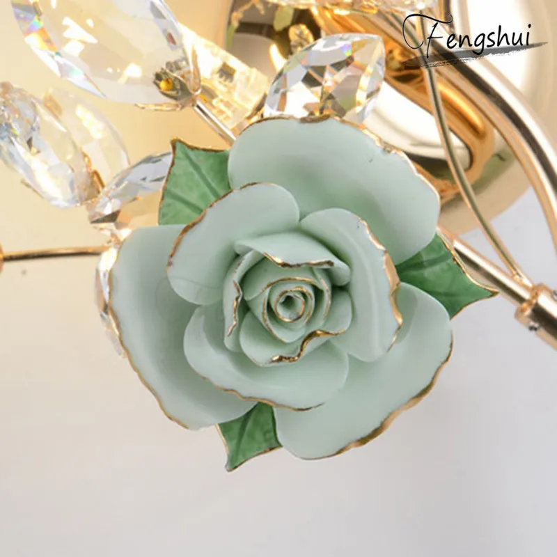 Постмодерн простой керамический цветок декоративный настенный светильник