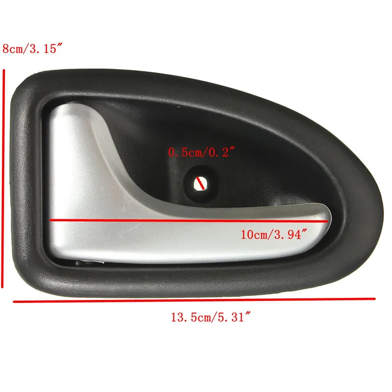 1 пара левый/правый черный хромированный Автомобильный Кабель тип внутренней