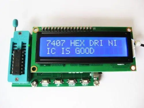 Новый тестер IC TES200 цифровой измеритель интегральной схемы 74 40 45 серии lC