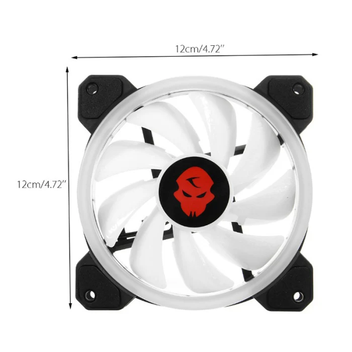 RGB PC вентилятор 12 В 6 Pin 12 см охлаждающий вентилятор с контроллером для компьютера бесшумный игровой чехол VH99