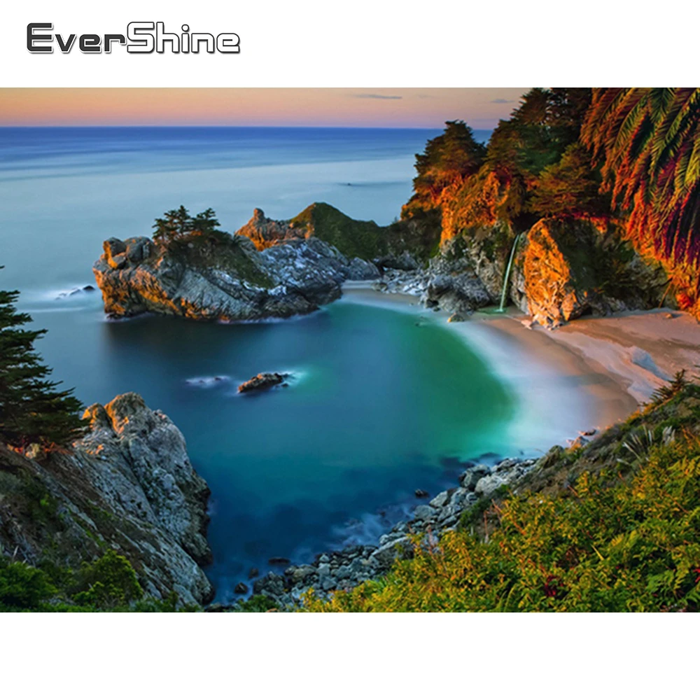 Evershine 5D алмазная Картина Пейзаж Кристалл полный набор для алмазной вышивки