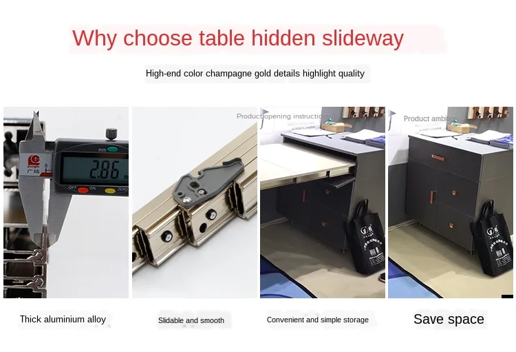 Скрытый столик с выдвижным ящиком скрытый настольная рейка складной стол барная