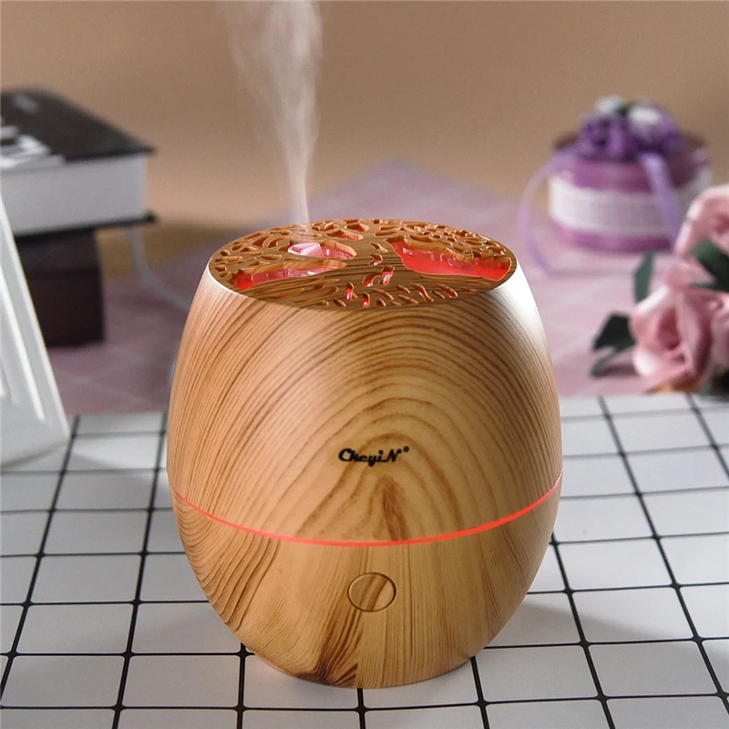 

120ml Quiet Ultrasonic Air Humidifier Household Essential Oil Diffuser Air Moistener Large Mist Sprayer with 7 Colorful Light 31