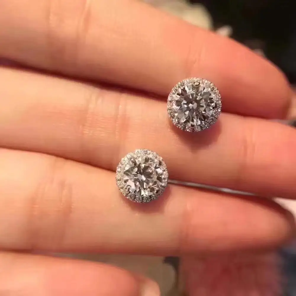 TSHOU293 Стерлинговое Серебро 925 пробы модные ювелирные изделия круглые серьги с