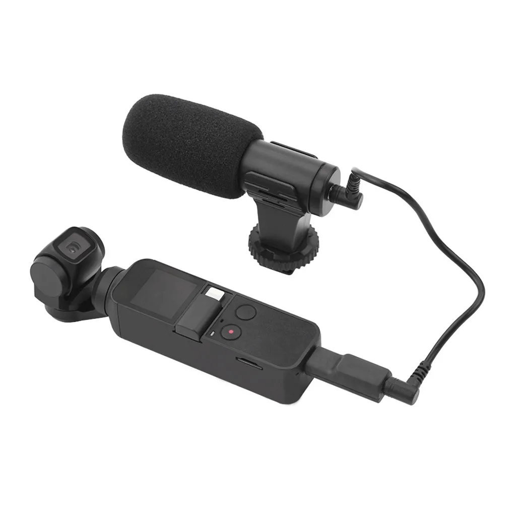 Портативный мини видеомикрофон + Встроенный микрофон 3 5 мм для DJI OSMO Pocket полный