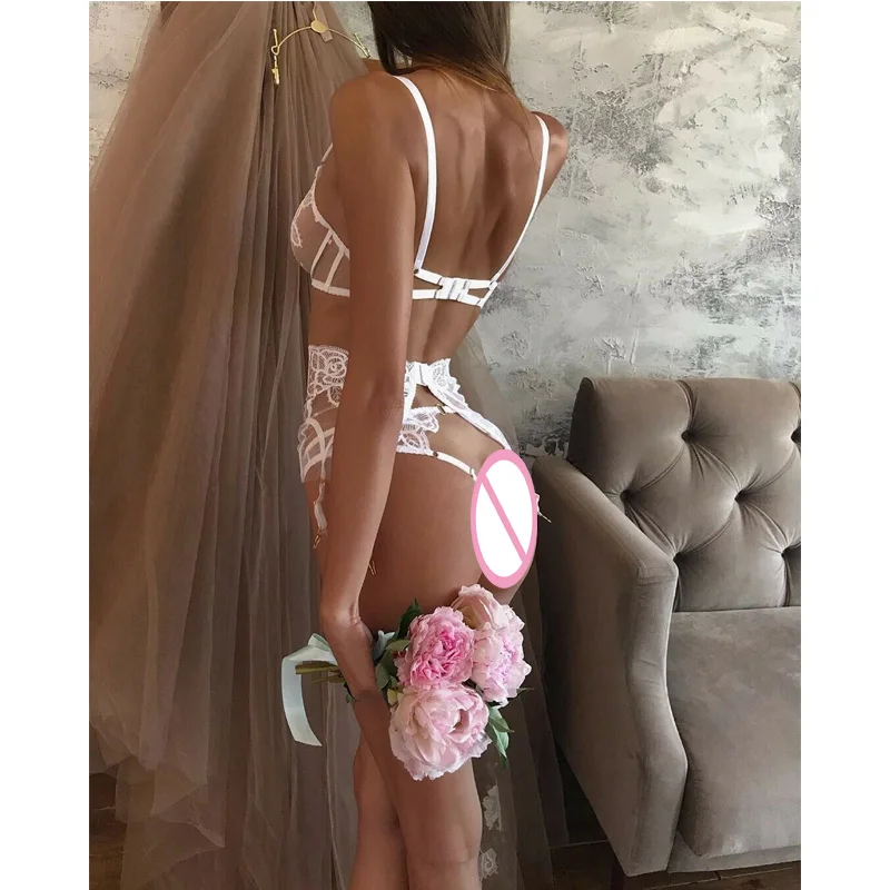 Meihuida комплект из 3 предметов женское сексуальное нижнее белье Babydoll эротическое