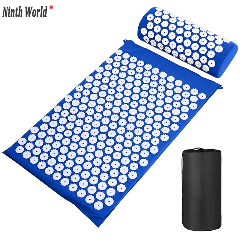 

Acupressure Mat Sensi Massage Mat Pillow Set applicator for Neck Foot Yoga Mat with Needle Back Cushion