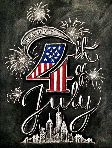 

4th Of July, Retro Metal Tin Sign Vintage Metal Wall Plaque Home Bar Decor