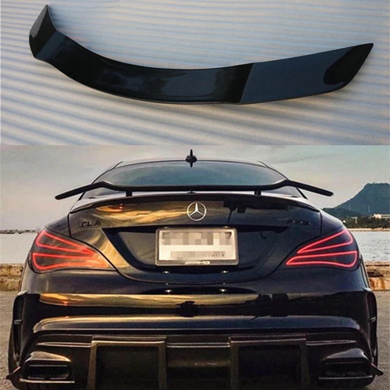 Для Mercedes Benz CLA W117 CLA45 CLA180 CLA200 CLA250 CLA260 углеродного волокна спойлер на задний