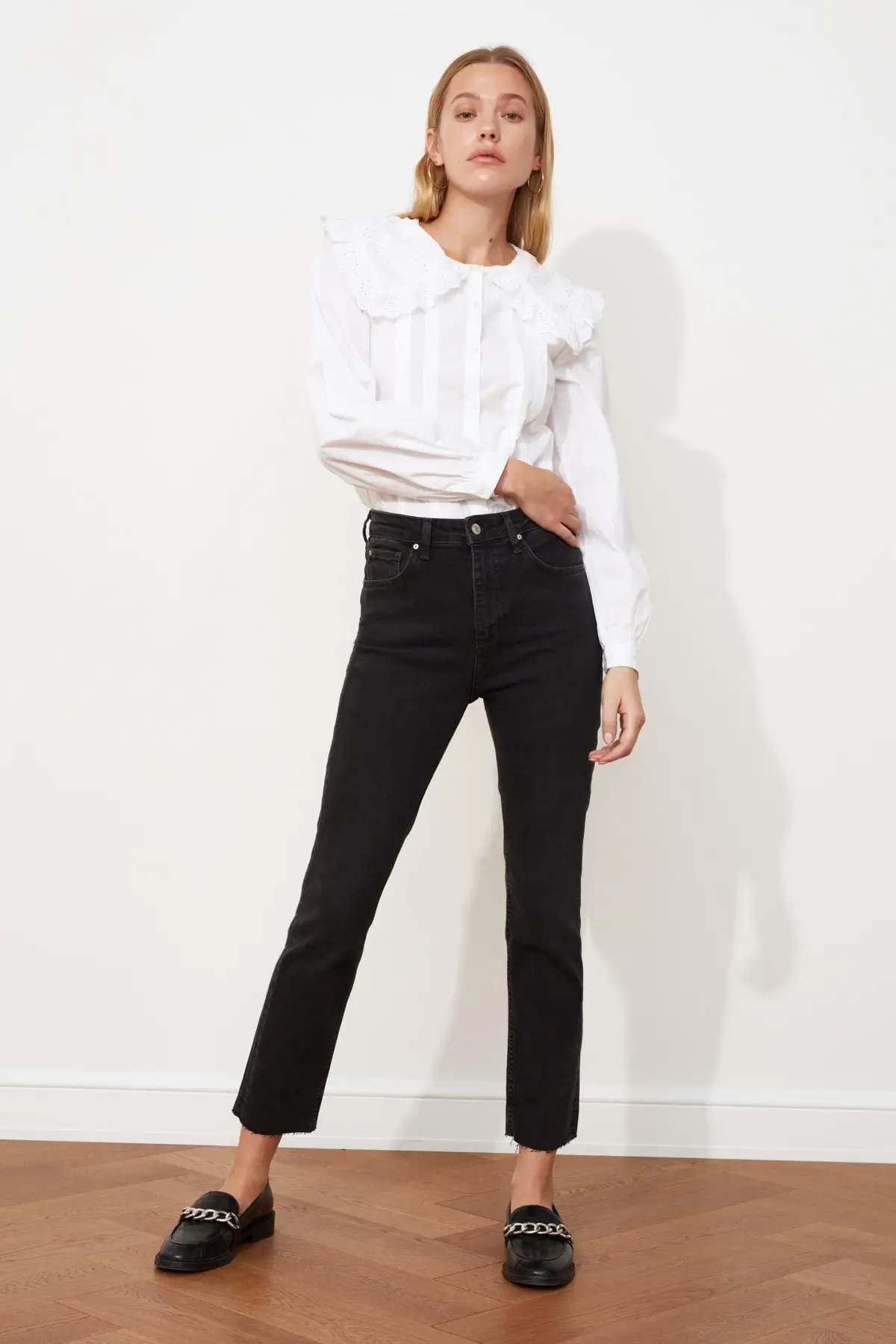 Облегающие джинсы с высокой талией TWOSS20JE0249| |