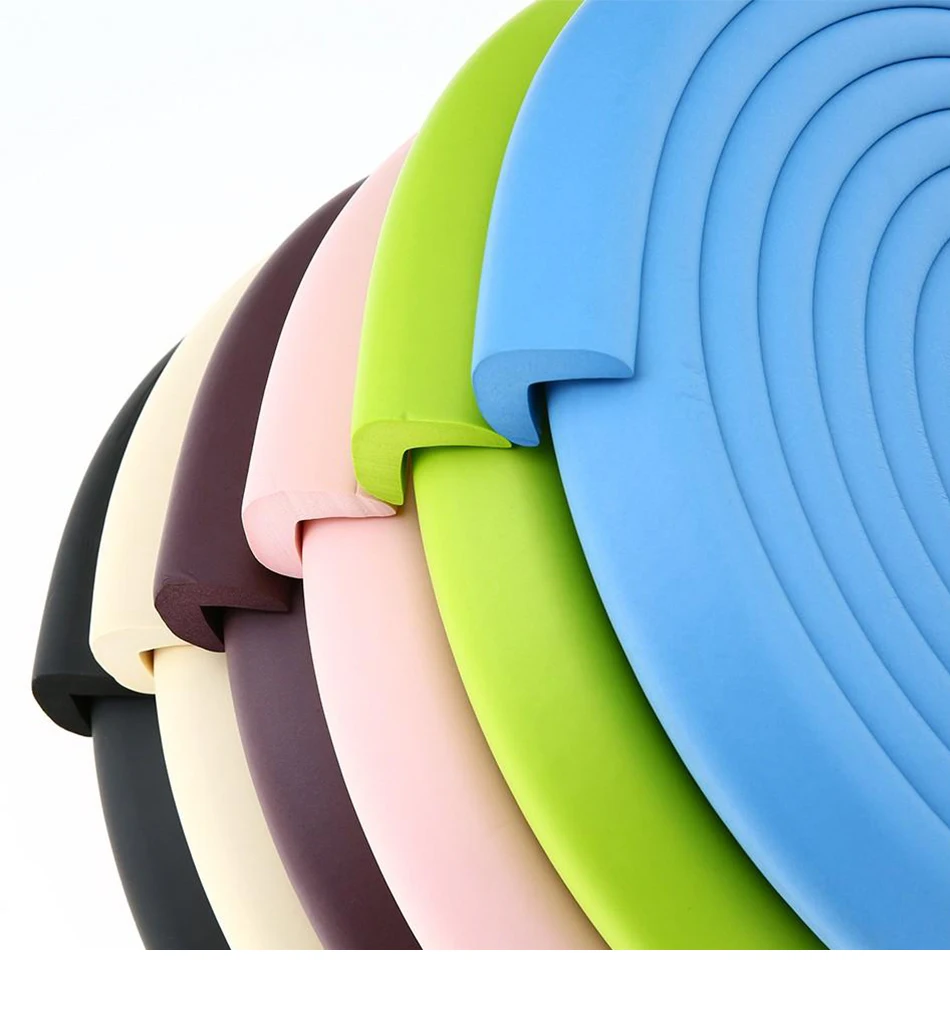 2 M Child Safety Table Corner Protector Soft Foam Bumper Kid Cushion Pad Crash Bar Strip Baby Furniture Corners Angle Protection