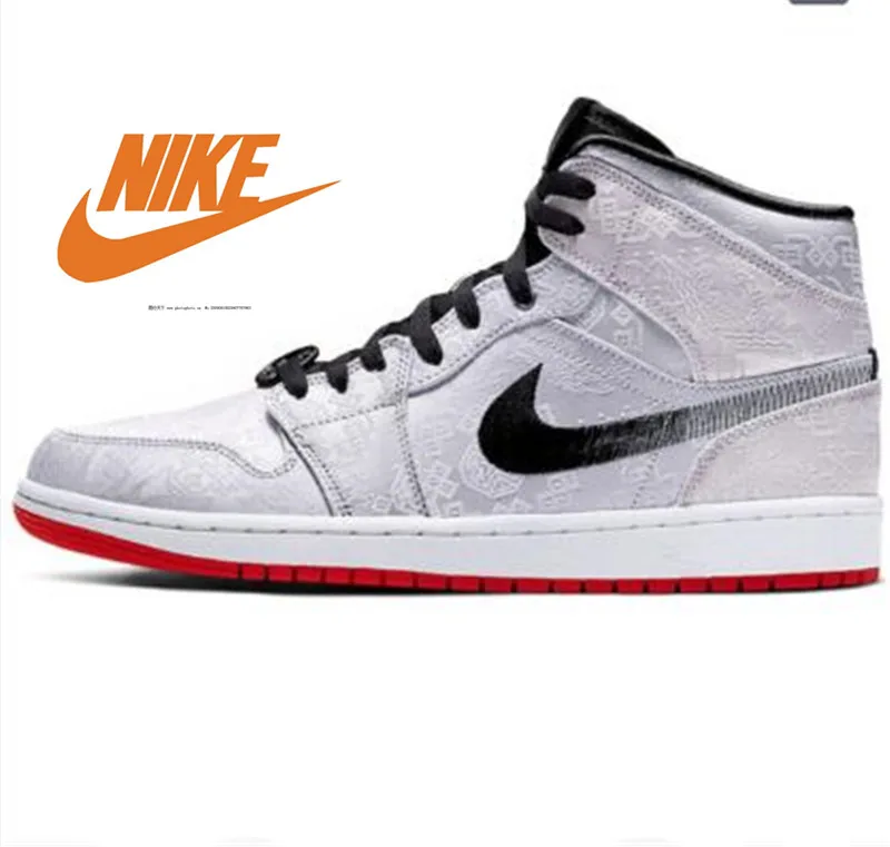 

Ar 1 meados de aj1 zapatos de baloncesto de cuero de mdia caa para homem 36-46