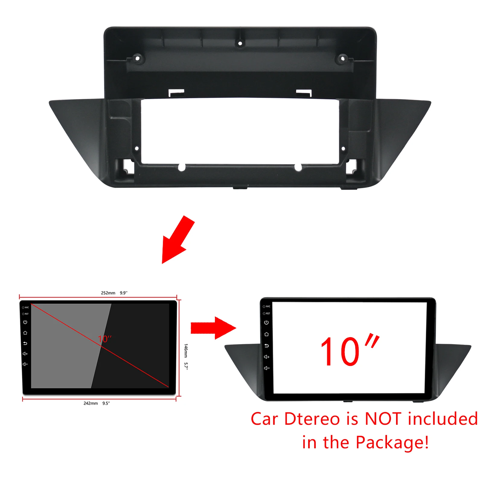 Рамка для автомобильного DVD-плеера 1-2Din адаптер аудиосистемы комплекты отделки
