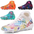 Мужские футбольные бутсы, с высоким берцем, взрослый футбол