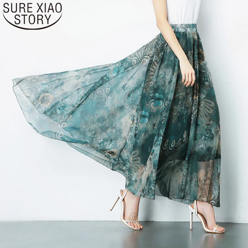 Богемная Праздничная юбка 2020 летняя трапециевидная с завышенной талией