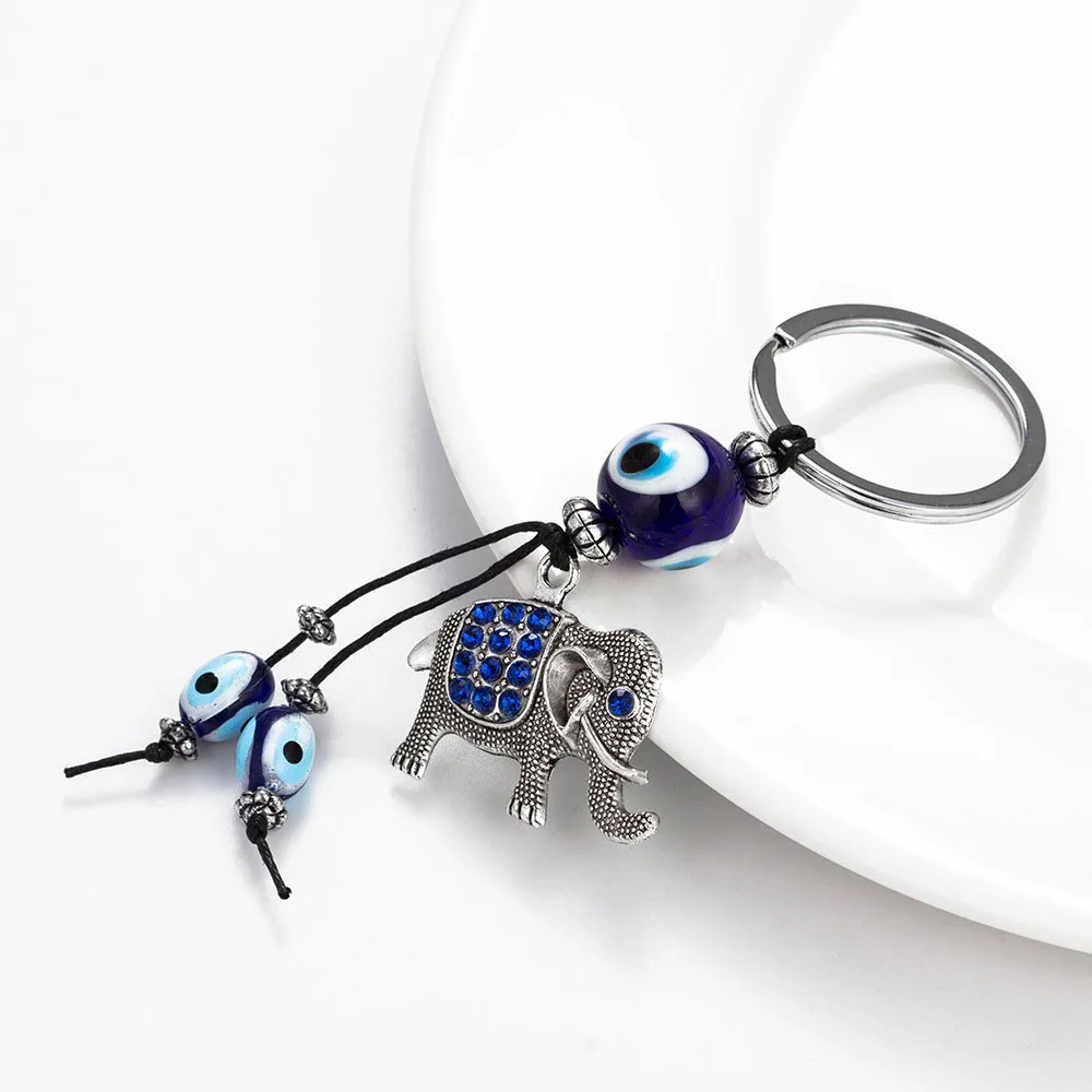 Новинка модные подвески в виде слона глаза амулет автомобильный брелок