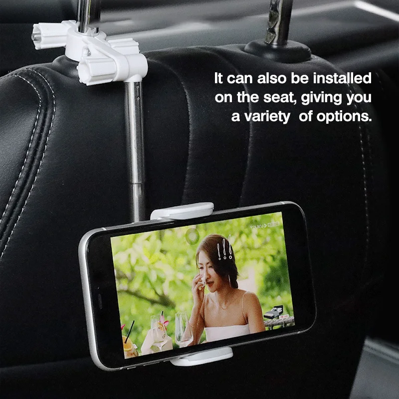 car phone holder rearview mirror cellphone holder 360° gps smartphone stand auto rear headrest bracket mobile phone accessories free global shipp