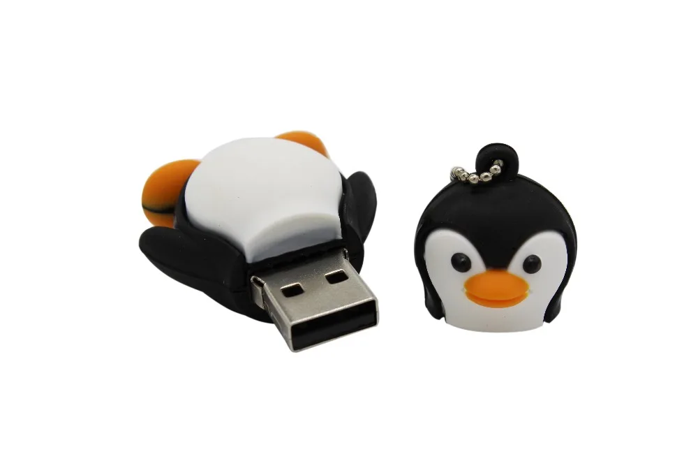 USB флеш-накопитель с милым пингвином, 64 ГБ, 4 ГБ, 8 ГБ, 16 ГБ, 32 ГБ, флешка USB, 2,0