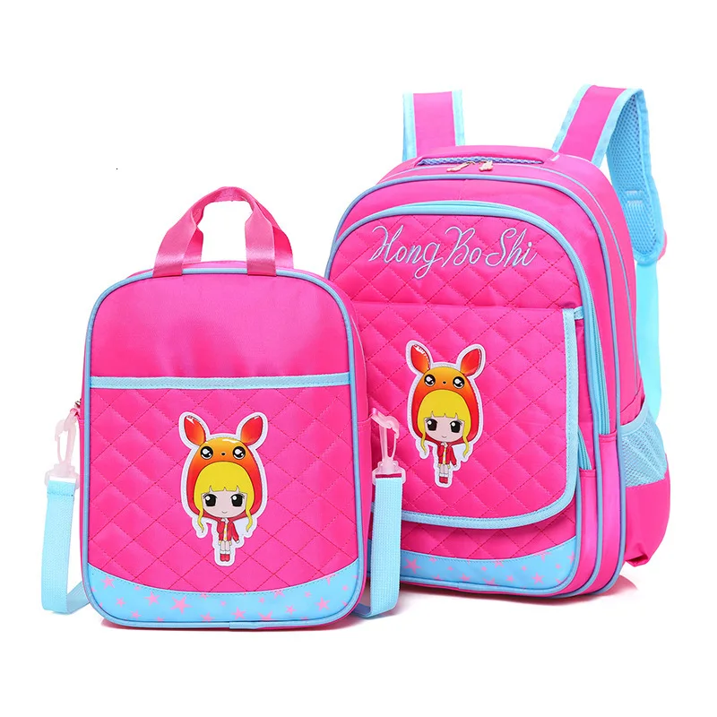 Princess School Bags For Girls 2023 Sweet Cute Cartoon Orthopedics  Children Backpacks Kids Lace Bookbag Primary School Backpack
