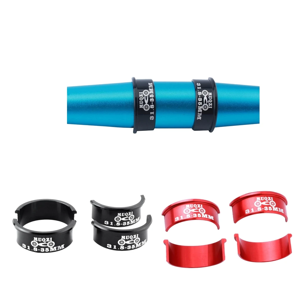 

4Pcs MTB Mountain Bicycle Handlebar Shim Adapter Convert 31.8mm to 35mm