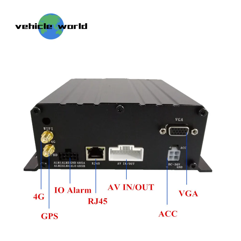 Trailer Truck School Bus Taxi Vehicle Car HDD SD Card 4CH AHD 1080P Mobile DVR built in GPS 4G | Безопасность и защита