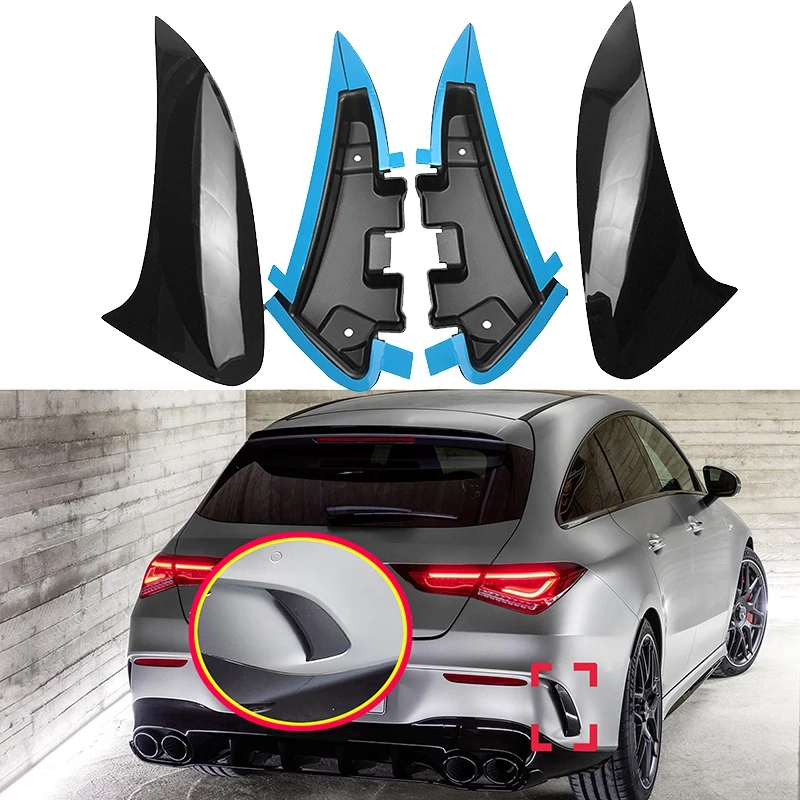 Glossy Black Rear Bumper Spoiler Canard Splitter for Mercedes-Benz W118 C118 CLA35 CLA45 CLA180 CLA200 CLA250 AMG 2020+ | Автомобили и