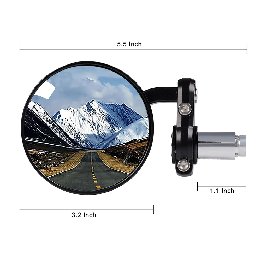 

1 Pair Bike Rear View Mirror Rotatable Bar End Bike Mirror Handlebar Motorcycle Rearview Mirror Bicycle Riding Accessories